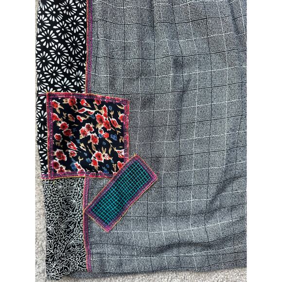 Faith by Faith Connexion Patchwork Plaid Shorts Size L Grannycore Boho Indie Art - Picture 4 of 9